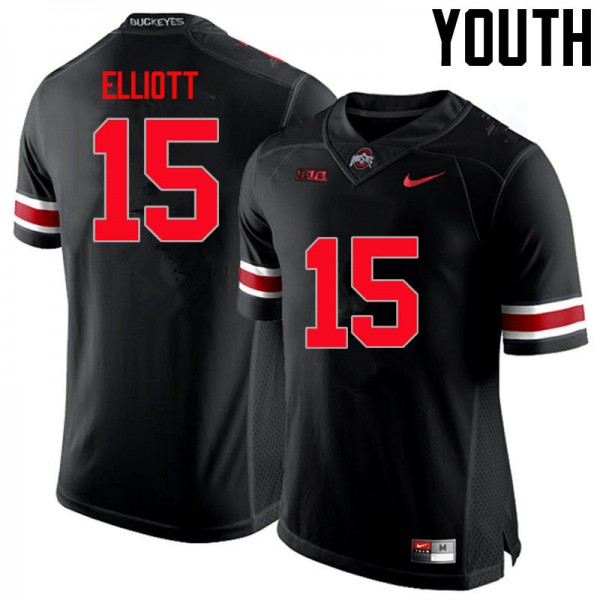 Ohio State Buckeyes #15 For Kids Ezekiel Elliott Jersey White Alumni  College Football 897050-843